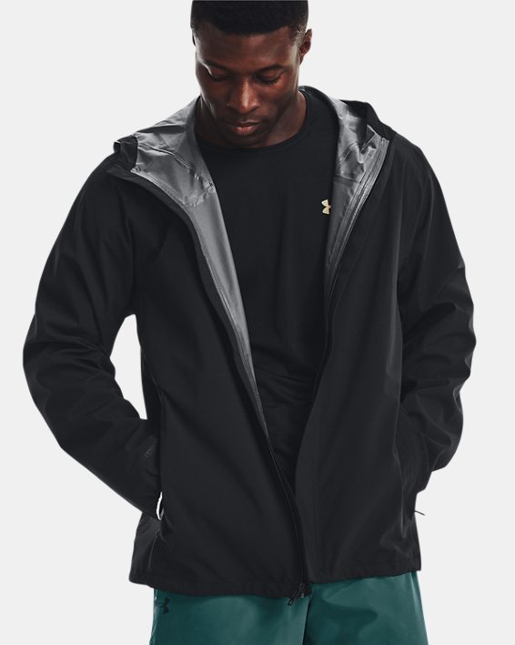 เสื้อแจ็คเก็ต UA Stormproof Cloudstrike Stretch สำหรับผู้ชาย in Black image number 2